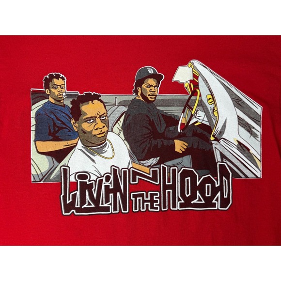Boys N The Hood Movie Graphic Tee | Red | Men's Size M | Nocturnal - Picture 3 of 6